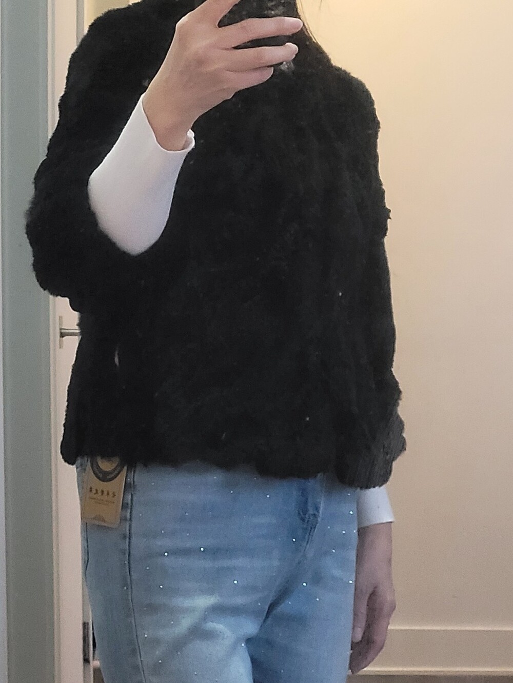 Real Rabbit Fur Short Cardigan - Picture 7 of 9